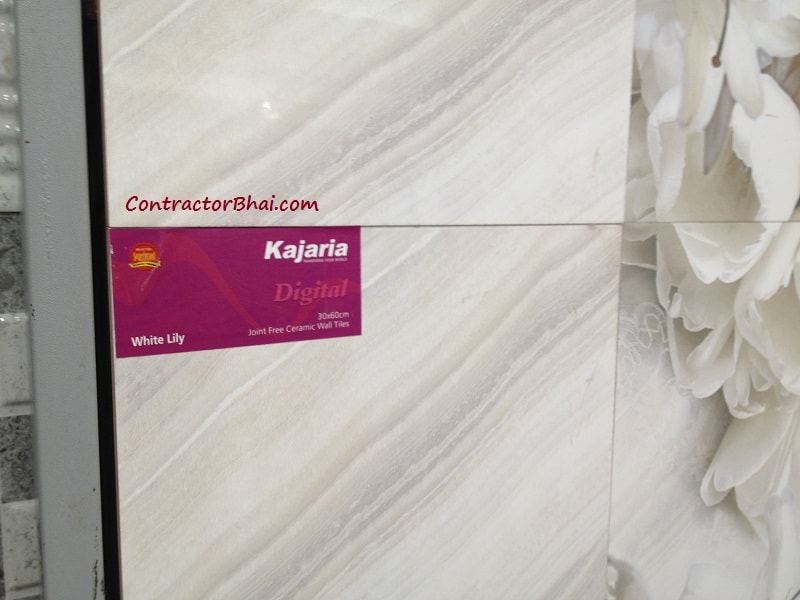 White Lilly contractorbhai ceramic tiles